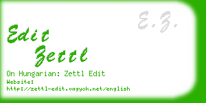 edit zettl business card